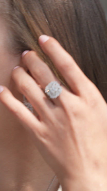 1,61 ct. Baguette Diamond Earring w/14K Gold