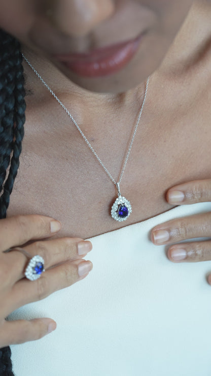 0,55 ct. Diamond Necklace w/14K Gold