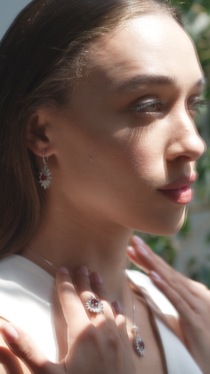 1,26 ct. Baguette Diamond Earring w/14K Gold