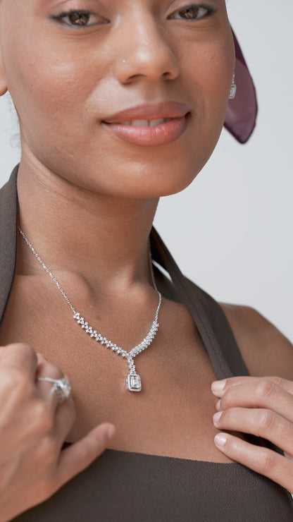 1,45 ct. Diamond Necklace w/14K Gold