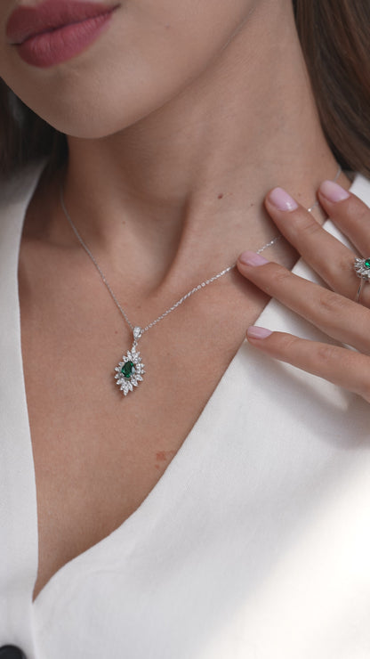 0,63 ct. Diamond Necklace w/14K Gold