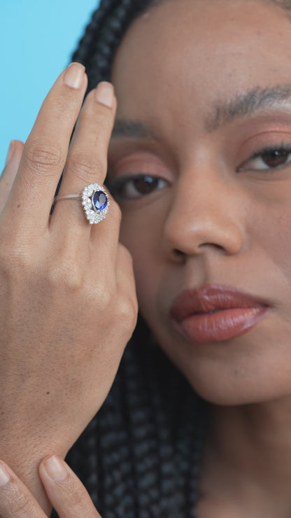 0,55 ct. Baguette Diamond Ring w/14K Gold