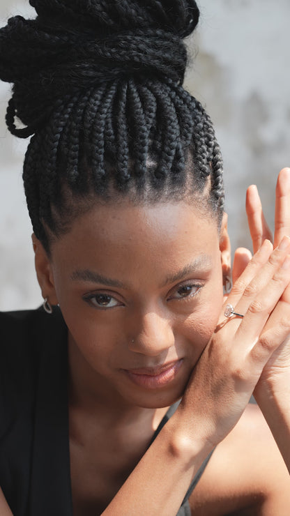 0,34 ct. Baguette Diamond Ring w/14K Gold