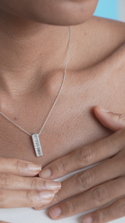 0,43 ct. Diamond Necklace w/14K Gold