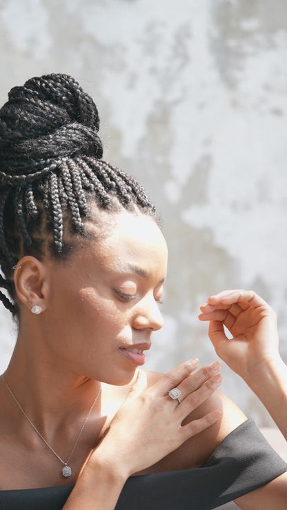 0,67 ct. Baguette Diamond Ring w/14K Gold