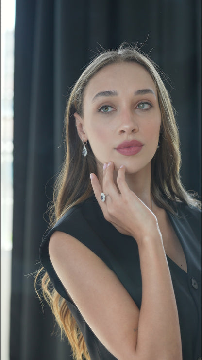 0,55 ct. Baguette Diamond Ring w/14K Gold