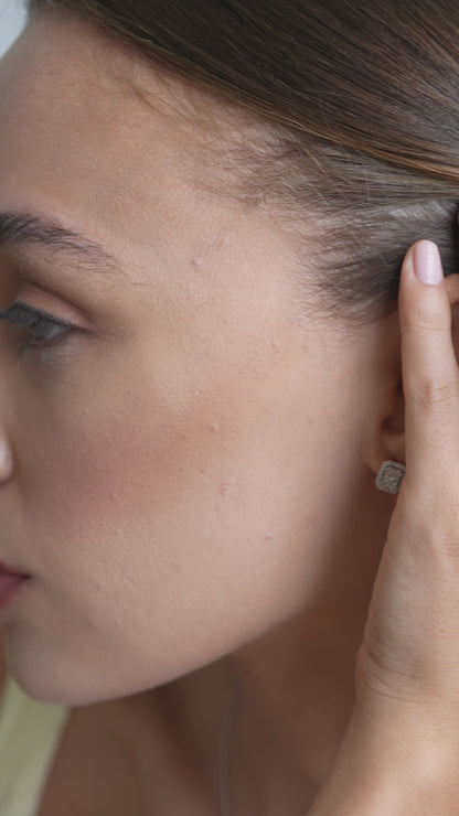 0,36 ct. Baguette Diamond Earring w/14K Gold