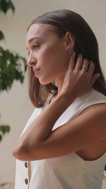 0,14 ct. Diamond Necklace w/14K Gold