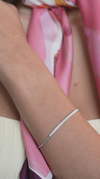 0,29 ct. Diamond Bracelet w/14K Gold