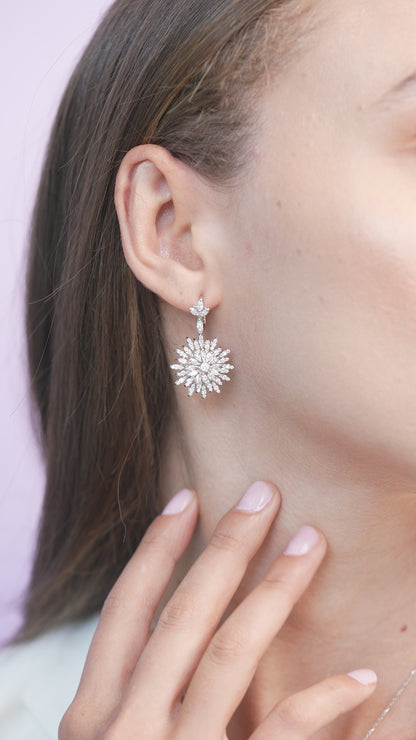 2,47 ct. Baguette Diamond Earring w/14K Gold