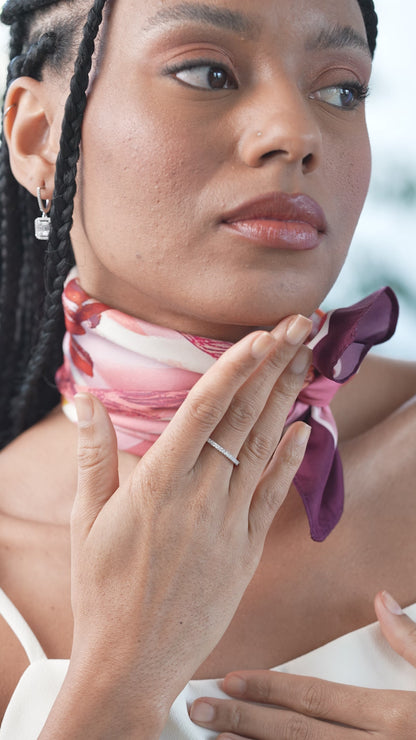 0,16 ct. Baguette Diamond Ring w/14K Gold