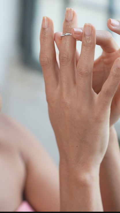 0,17 ct. Baguette Diamond Ring w/14K Gold