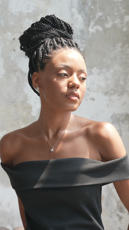 0,43 ct. Baguette Diamond Earring w/14K Gold